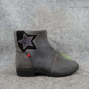 Marc Joseph New York Shoes Girls 13.5 Ankle Boots Leather Handcrafted Zip Star